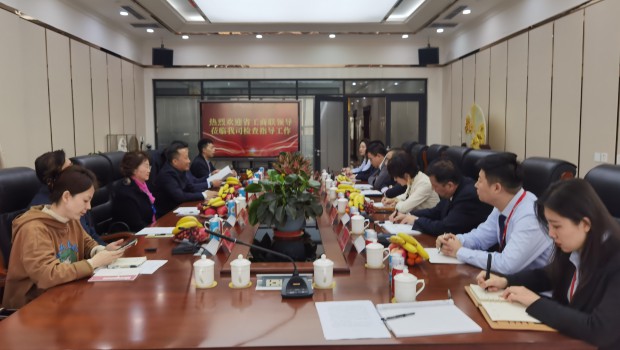 甘肅省委統(tǒng)戰(zhàn)部副部長、省工商聯(lián)黨組書記茍?zhí)旌暌恍猩W臨蘭州亞太集團(tuán)檢查指導(dǎo)工作